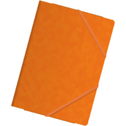 DOHE CARPETA GOMAS CARTULINA 600G FOLIO NARANJA 10-PACK 10086